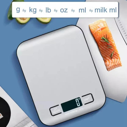 Digital Kitchen Scale  with LED Display, 5kg/1g Stainless Steel Panel Electronic Scales. Home,  Jewelry, Food , Snacks, Etc.