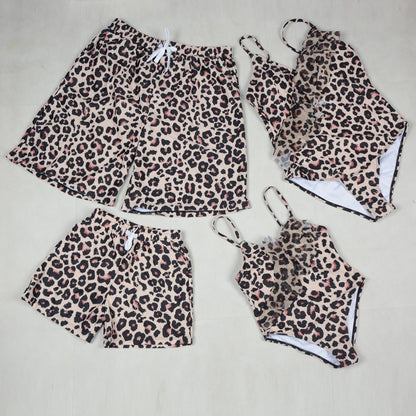 Matching  Family Outfits  for Mother And Daughter, Swimsuit Father/ Son Beach Shorts. Summer Bathing Suits