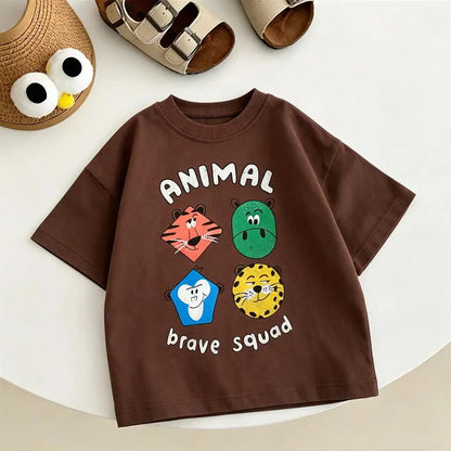 Lovely T-Shirt  for Children,  New Fashion Casual Clothes Printed Short-sleeved Tops Thin Round Neck Base Shirt For Baby Boys Girls.  LEMON YELLOW is  gone in 2 sizes.  They are 24M and 3T.  Everything else is GOOD!!!