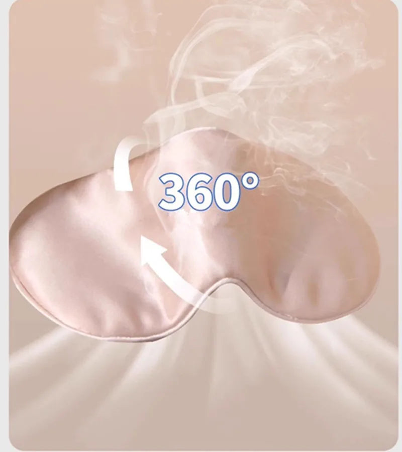 Double-Sided,  Silk,  Sleeping Eyeshade  for Light Blocking,  Breathable Travel,  Sleep Eye Mask  Shields,  Protective Safety Goggle Eye Wear.  Apricot and Light Coffee are the  least available, then golden, white, gray, foll
