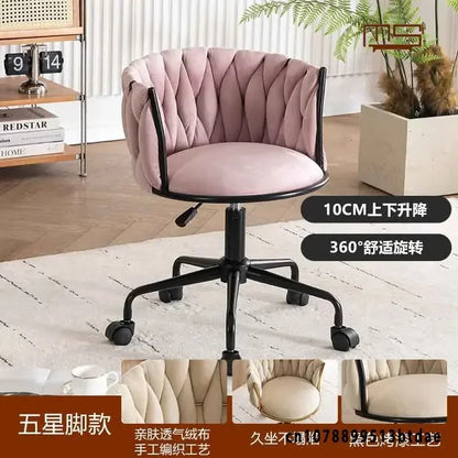 Pretty Vanity  Chair for Girls Bedroom,  Makeup Chair,  Girls Bathroom.  ,,Comfortable for Long Periods of Time,, Backrest,  Lift Swivel Chair