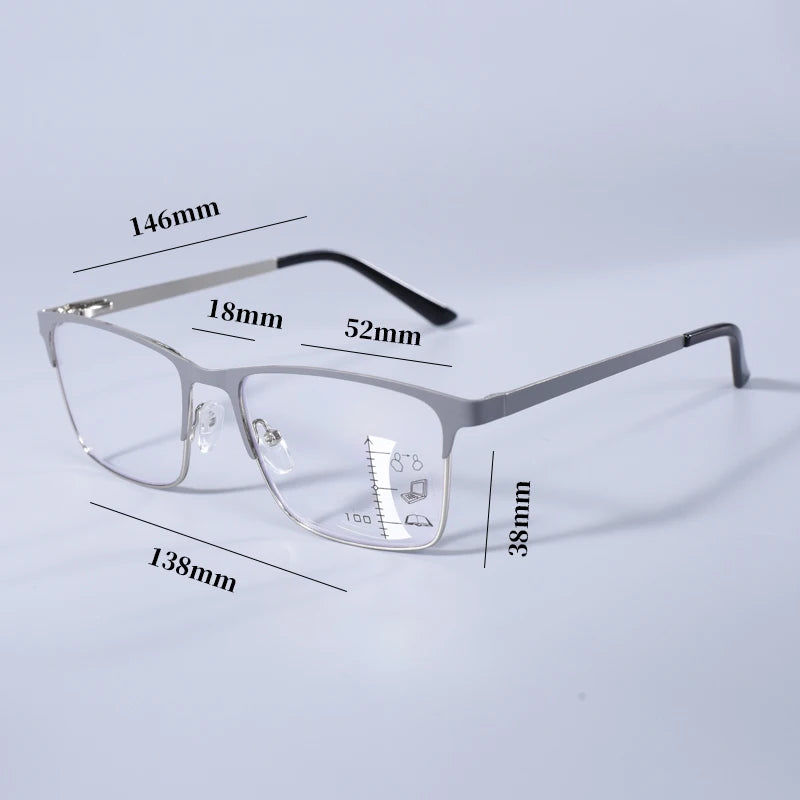 Double Color Overszie Frame,  with  Progressive Multifocal Reading Glasses with High-definition.   Glasses for  Men and Women.  Anti -Blue Light, Presbybo.  ONLY +175 is all gone.  All others very GOOD availability. COLOR is