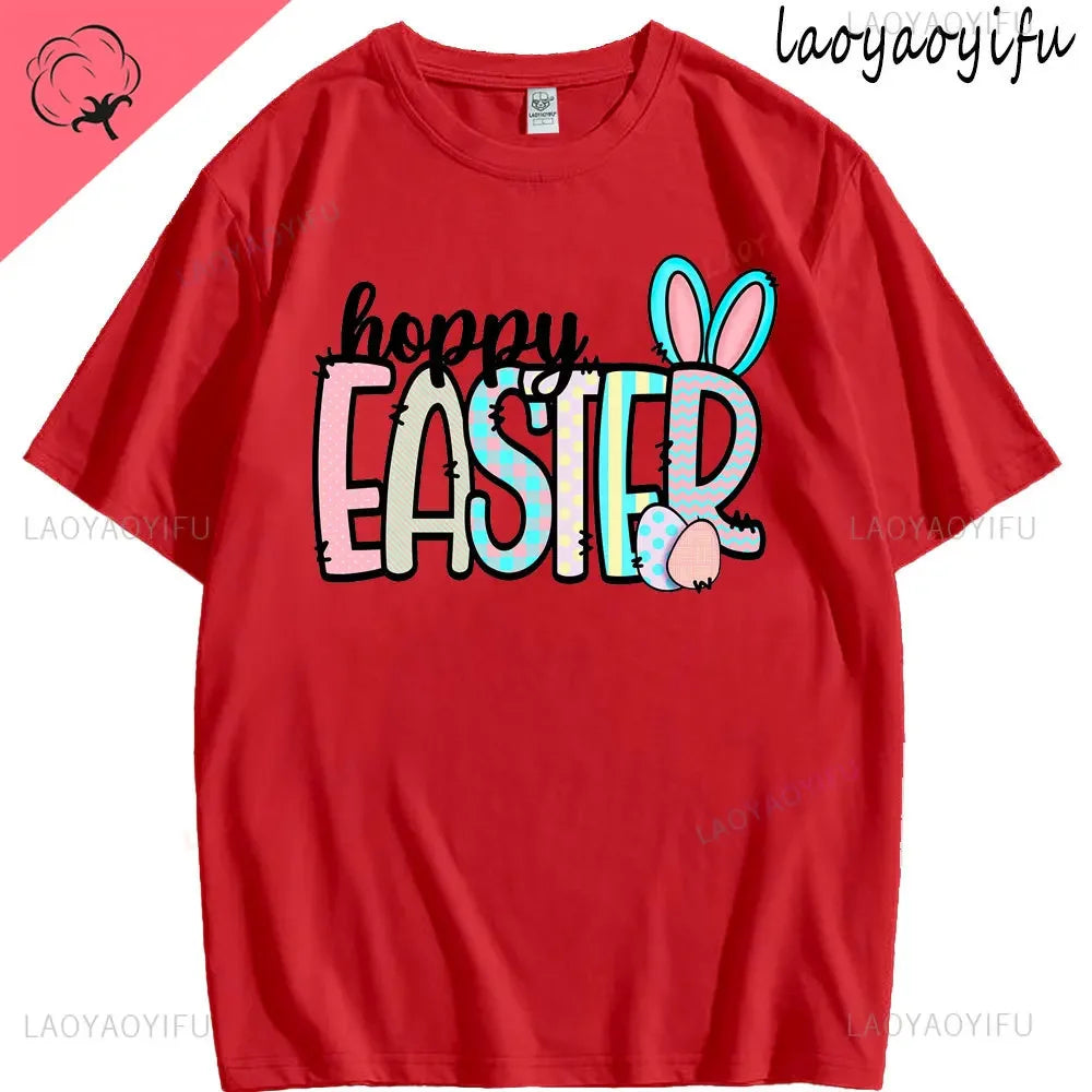 Bunny with Sunglass Unisex Retro Aesthetic T-shirt Funny. Happy Easter Bunny,  Cotton Tshirt, Ears  and Cute Rabbit