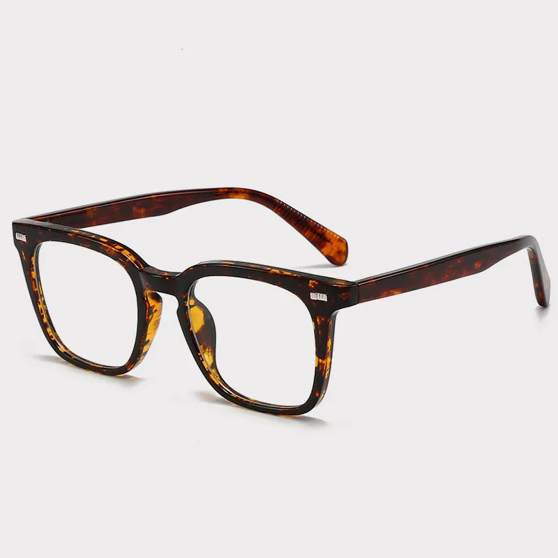 Transparent Square Men's Reading Glasses,  TR90 Large Frame,  Blocks  Harmful Blue Light, Myopia, Prescription Glasses For Women/MEN