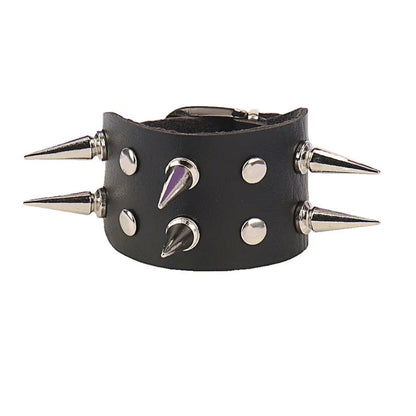 PU Leather Bracelets, Adjustable Cuff Bracelet/ Rivets/Buckle Wristband for Men /Women