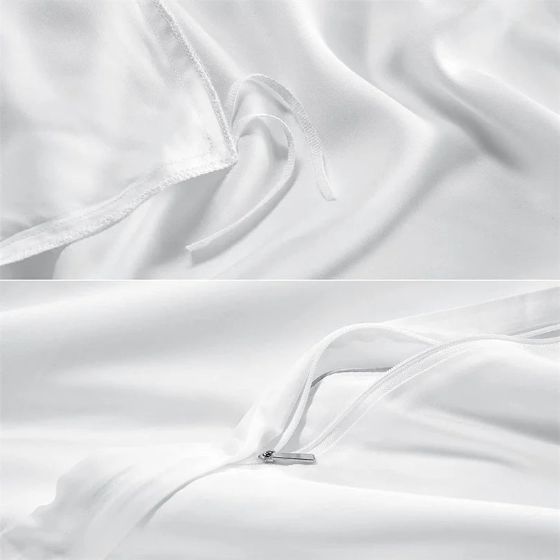 Dreamreal Pure Bamboo Bedding Set for Hotel Home Luxury Organic Bamboo Duvet Cover Fitted Bed Sheet Sets Pillowcase Cooling Soft