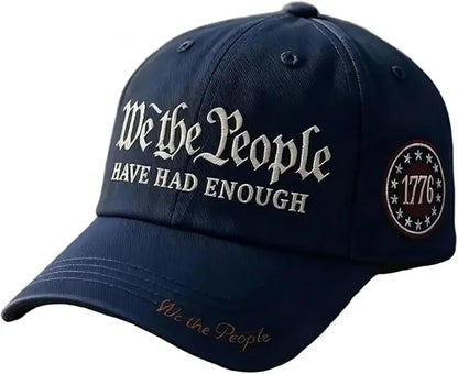 Vintage 250th Anniversary USA We The People Have Had Enough Baseball Cap for Men Women Adjustable Strapback