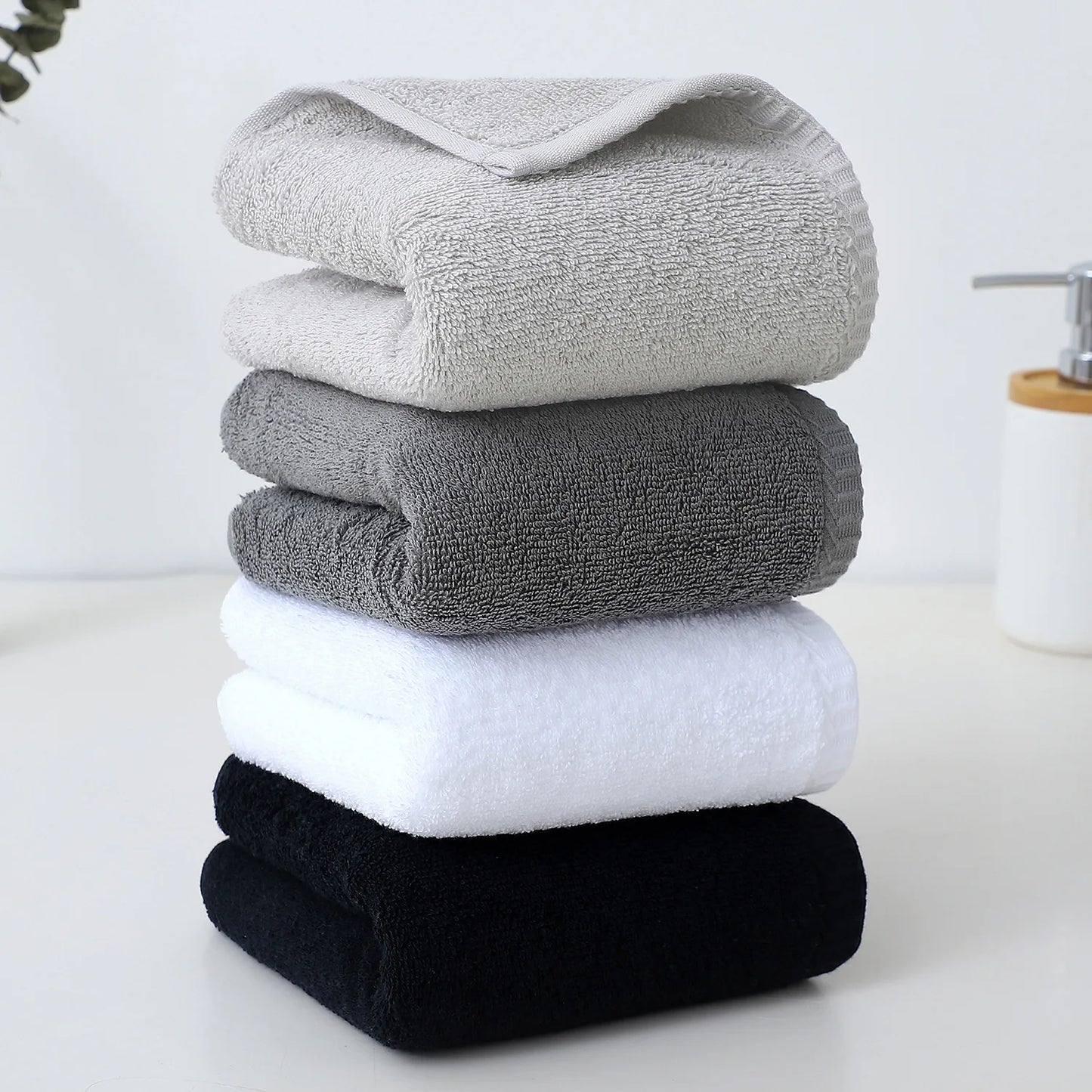 30*50cm Pure Cotton Plain Towel Is Soft, Absorbent and Lint-Free, Suitable for Home Bathroom Bathing