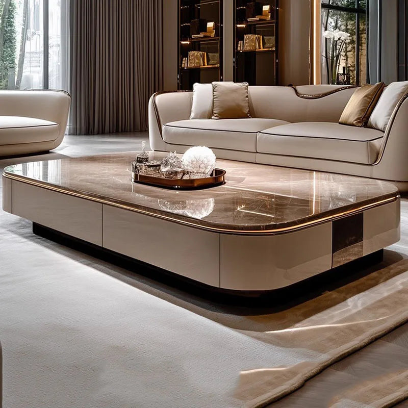 Italian Luxury Coffee Table for Living Room. Modern,  Clear Mechanism for Coffee Table. Aesthetic Unique Lounge Suite Furniture
