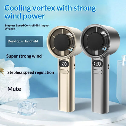 Portable Handheld Fan,  USB,  Rechargeable,  High-Speed Electric Cooling Fan for Personal Use. ONLY GREY is available.