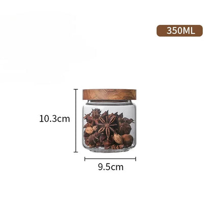 1pc Wooden Lids for Glass Organizers. Kitchen use or wherever you Prefer.