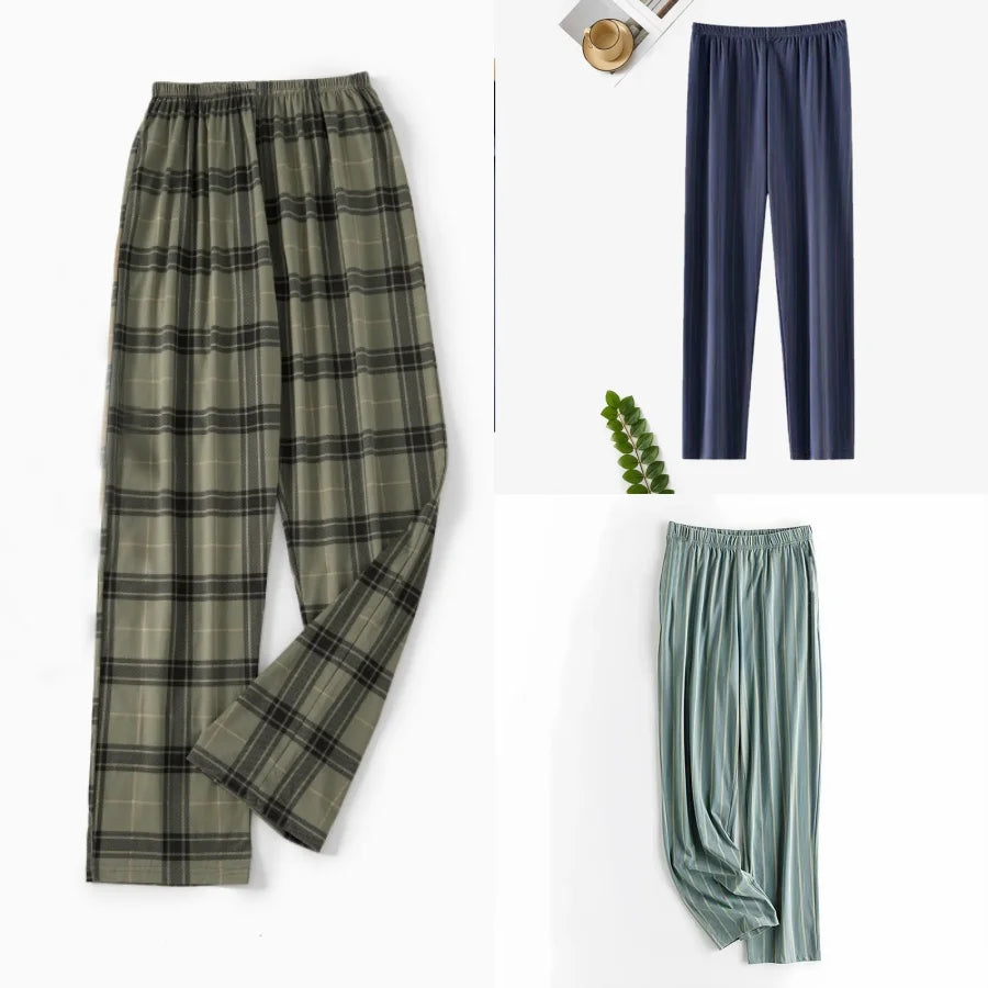 Pajama Pants.  Men's Summer wear.  Thin  and Loose in Large Size Trousers.  Home Pants