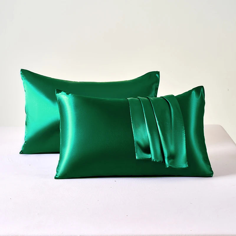 2pcs Satin Pillowcase for Skin and Hair, Satin Pillow Cases Set of 2 Soft Breathable Smooth Cooling Pillow Covers for Sleeping, Great Gifts.  Lots of colors BUT, GOLD is Hughley AVailable!!!  All others Drop down a Lot so  BL