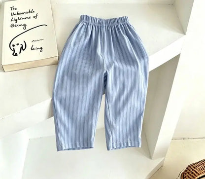 All Over Print Wide Leg Pants for  Kids, 4-6 Yrs.   Soft Cotton Casual Trousers For Toddler Boys And Girls Summer / Autumn Clothing