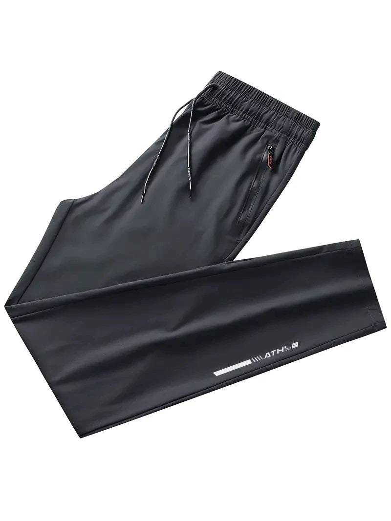 Soft Men's Casual Straight Pants,  Stretch Elastic Waist,  Jogger,  Classic Blue /Black/ Gray Trousers with Plus Sizes