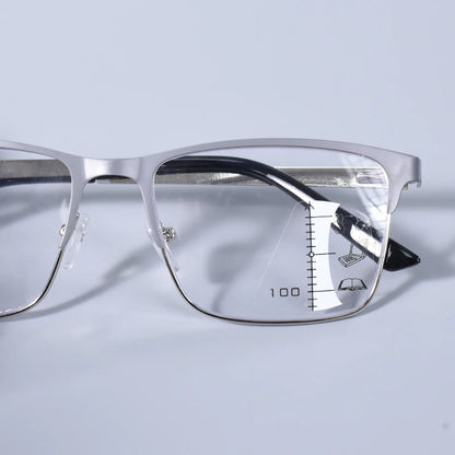 Double Color Overszie Frame,  with  Progressive Multifocal Reading Glasses with High-definition.   Glasses for  Men and Women.  Anti -Blue Light, Presbybo.  ONLY +175 is all gone.  All others very GOOD availability. COLOR is