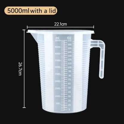100-5000ml Thickened Plastic Measuring Cups,  Food Grade Measuring and Measuring Cup Beaker