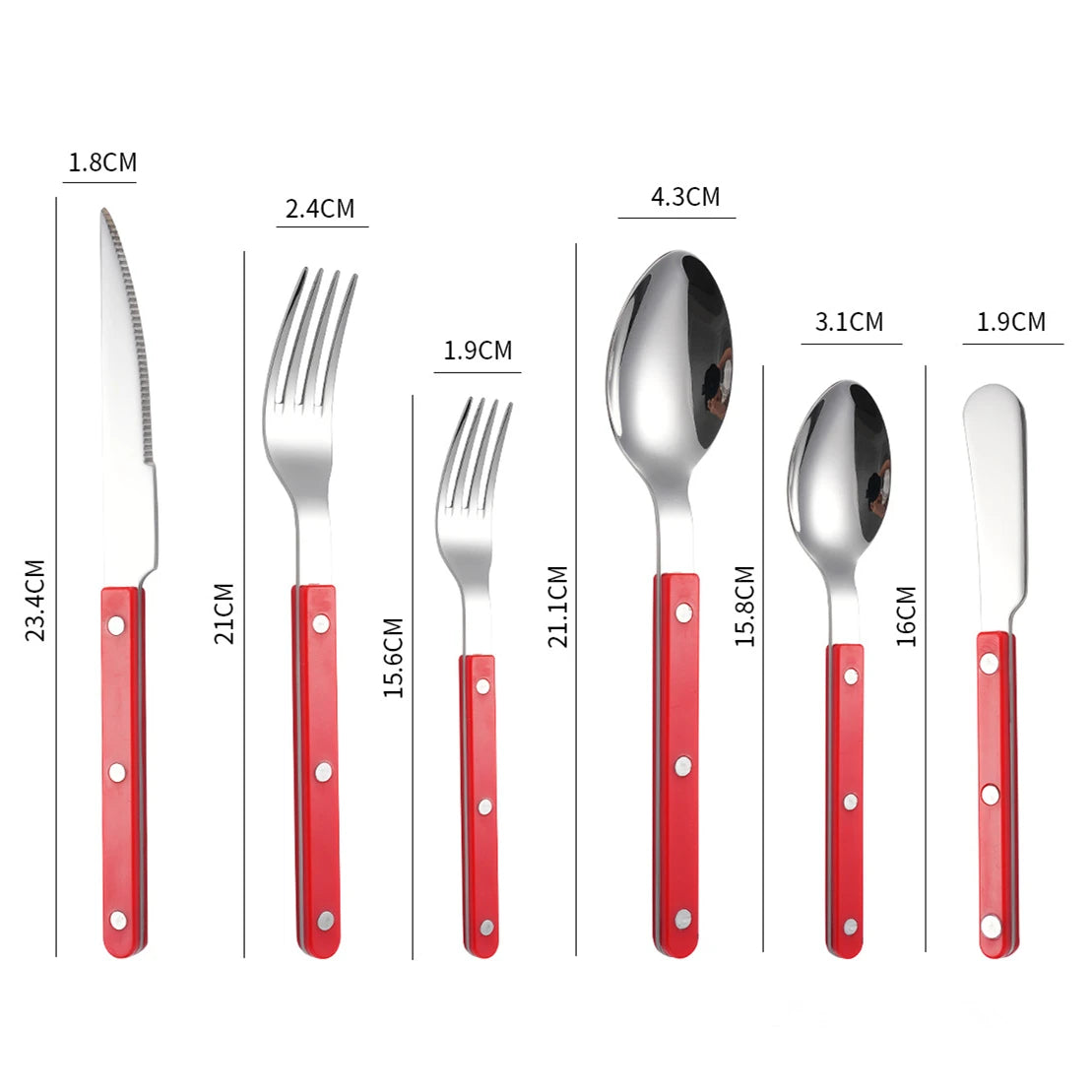 Fashion New Colorful Handle 304 Cutlery Set 18/10 Stainless Steel Creativity Gift Flatware Knife Fork Spoon Drop Ship