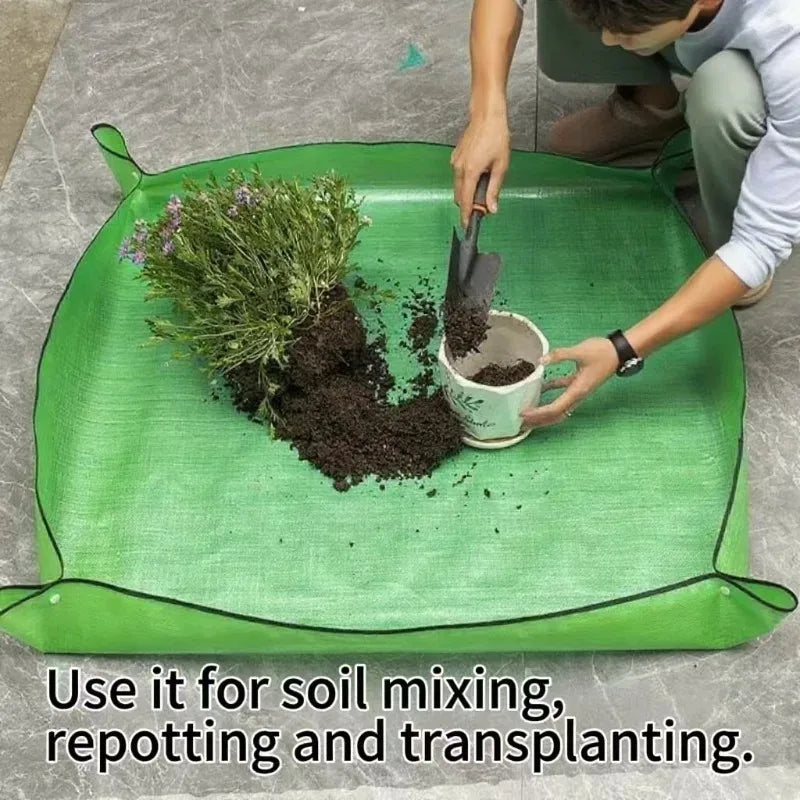 Gardening Mat  Square Plant Pad Waterproof for Transplanting Flower Pots Potting Mat Foldable Garden Repotting Anti-dirty Tarp