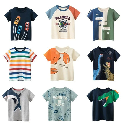 Children Short Sleeve T-shirts Version,  Kids Clothing,  Boy Baby Cotton Tees, 2-9 Years, Summer  Tops