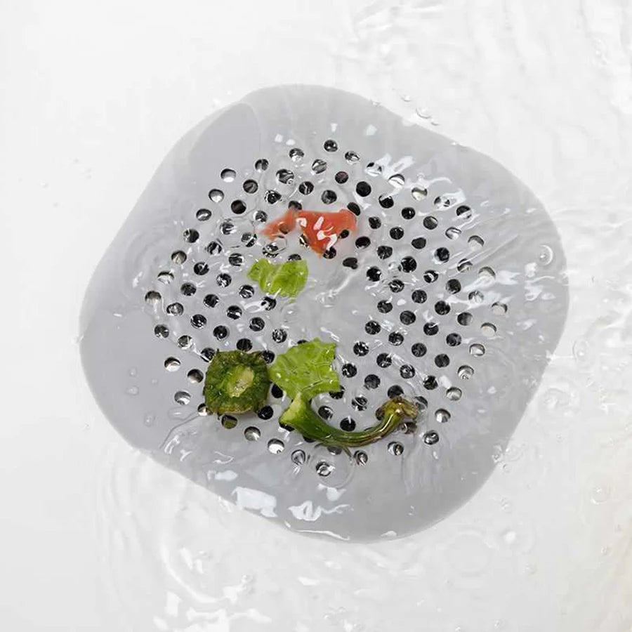 Square Silicone Drain Cover, Bathroom Drain Hair Filter, Drainage Cover.