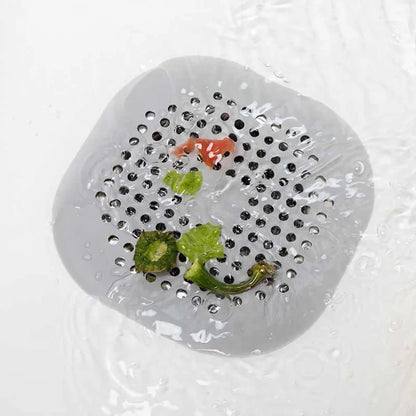 Square Silicone Drain Cover, Bathroom Drain Hair Filter, Drainage Cover.