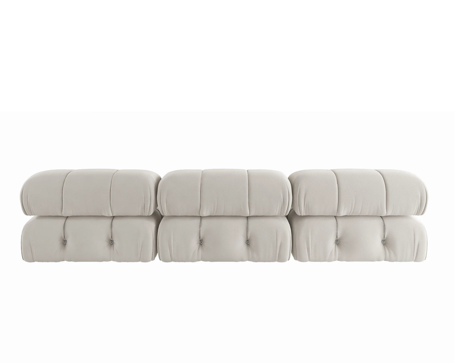 104" Minimalist Modular Sectional Sofas. Modern Velvet Convertible Couches  for 3. Seats 3 in Living Room Sofa Sets.