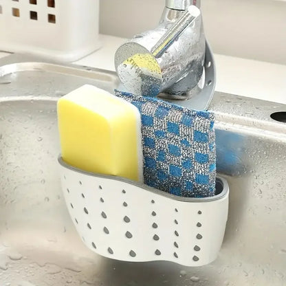 Sink Draining Hanging Basket Adjustable Kitchen Accessories Rubber Sink Bag Soap Sponge Shelf Faucet Holder for Bathroom