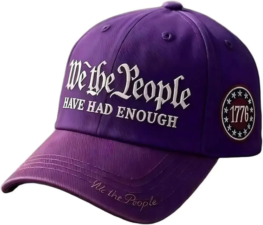 Vintage 250th Anniversary USA We The People Have Had Enough Baseball Cap for Men Women Adjustable Strapback