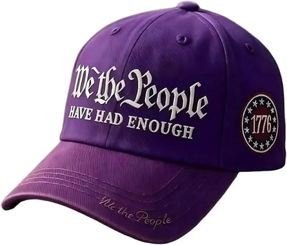 Vintage 250th Anniversary USA We The People Have Had Enough Baseball Cap for Men Women Adjustable Strapback