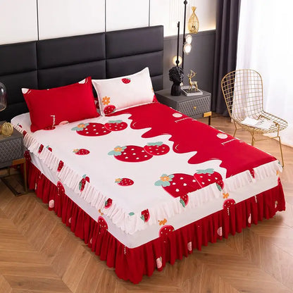 Sheet Set Household with Pillowcase Fashion Modern Water-proof Universal Skin-friendly Single Double Home Textile Bedding Luxury