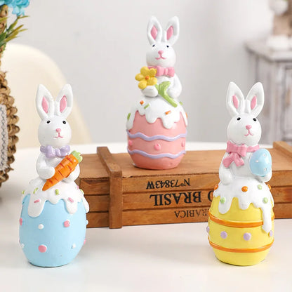 Easter Bunny Egg s for Viewing.  Resin Decoration for  Warm,  Spring Atmosphere.   Home Decoration Holiday Gift