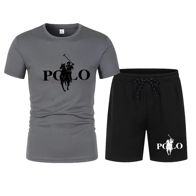 2026 Summer Fashion Trend, Leisure Sports Set,  Mesh,  High Street Men's Set,  T-shirt and shorts.  Well-stocked with several solid color choices for MIX and MATCH.