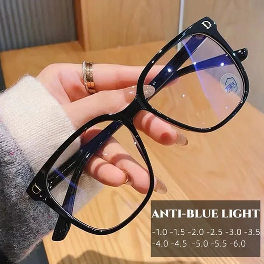 New Large Frame Myopia Glasses with Anti-Blue Light Eyewear for Women.  Eye Protective Computer Goggles, Diopters -1.0 -1.5 -2.0 To -6.0.  With so many choices,  please make sure your'e getting the features you want.