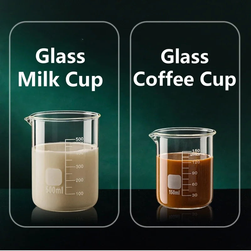 Glass Measuring Cup High Borosilicate Clear Scale Cup Heat-resisting Laboratory Beaker Kitchen Baking 50/100/150/250/500/1000ml