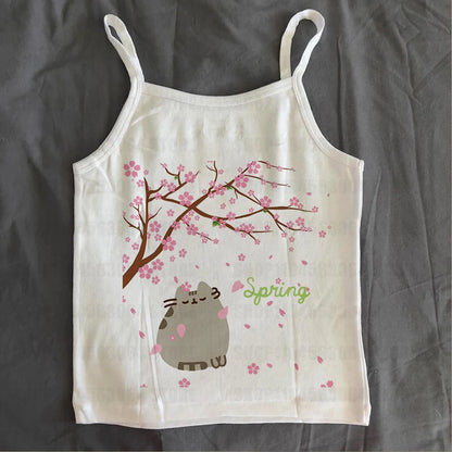 Girls Slim Tops Streetwear  Fit Tank Tops,  Vintage Graphic Womens /girls Summer Tank