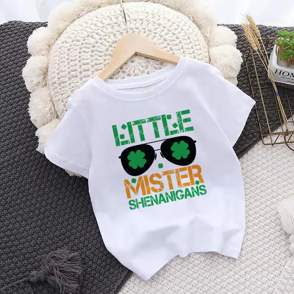 Mr Lucky Charm Print Kids T-shirt,  Children .  St. Patricks Day Shirt Boy/ Girl Clothes,  St. Patricks Day Toddlers  Outfits