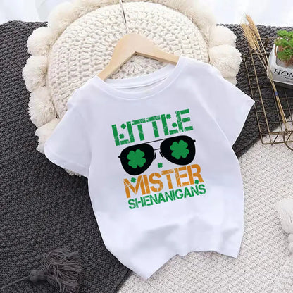 Mr Lucky Charm Print Kids T-shirt,  Children .  St. Patricks Day Shirt Boy/ Girl Clothes,  St. Patricks Day Toddlers  Outfits