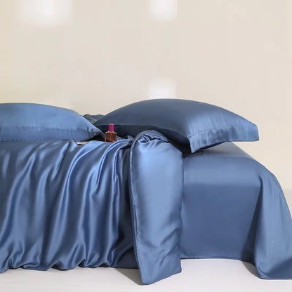 100%Lyocell Derived from Eucalyptus.  Solid Color  Bedding set Duvet cover and  Bed Sheet  with 2 Pillowcases.  Soft , Cooling , Twin /Double /Queen