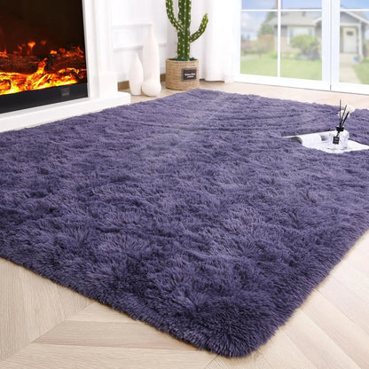 Fluffy Rugs for Bedroom Fuzzy Area Rugs for Living Room, and Soft Kids Carpet .  Non Slip Rugs for Hardwood Floors