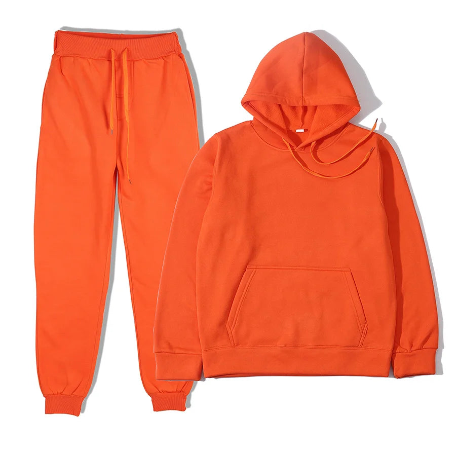 Men's Sports Sweat Suit  Fashion Tracksuit,  Womens  Hoodies + Pants,  Two Pieces Sets for  Running, Casual Sweatshirts Sweatpants Men's Clothing