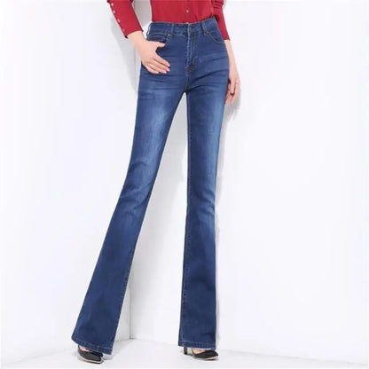 Women's Spring and Autumn Mid Waist Jeans. Large Size Fashion,  Slimming, Casual Pants in SIZES 0XL through  9XL.  Please refer to Sizing Chart