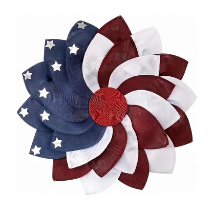 16 Inch 250th Anniversary Patriotic Wreath.  American Flag Theme,  Garland for Patriotic  Day s.  Window /Wall Decoration