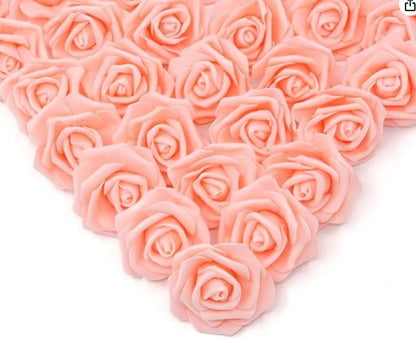 10/20/50Pcs Artificial Foam Rose Flowers,  Fake Flower for Home,  Room,  Decor for  Wedding Party, Halloween, Thanksgiving,  Christmas, Valinrtines Day
