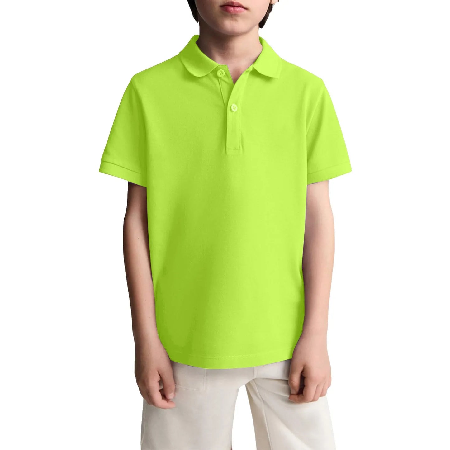 Boys Casual Polo Shirts Short Sleeve Shirt.   School Uniform Shirts For Kids 6-11y.  Great color choices.  All available but...."...time is a'wast'n"