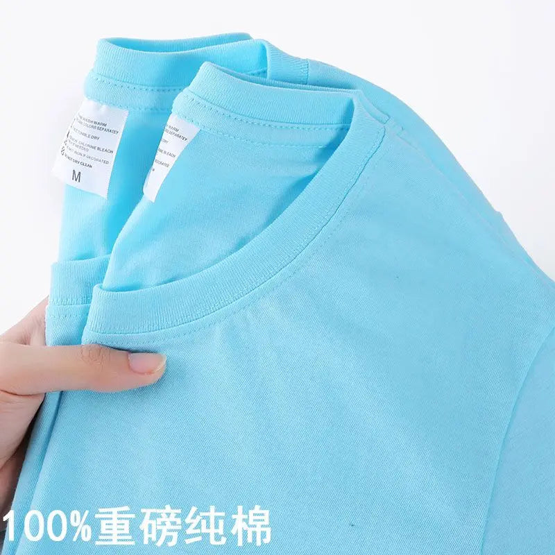 100% Cotton T-shirt,  Men /Women Solid Colors,  O Neck,  Short-sleeved Tops, Summer, Loose, Half-sleeve T Shirt Unisex M-4XL