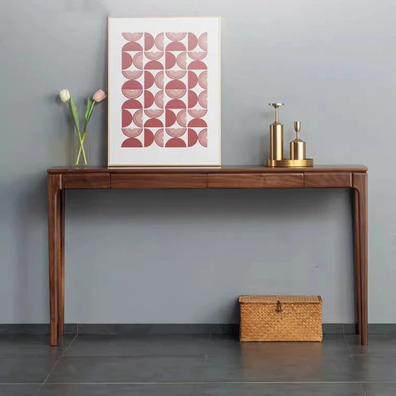 Classic Nordic Console Table Modern Minimalist Display Organizer,  Console Table  with Drawers