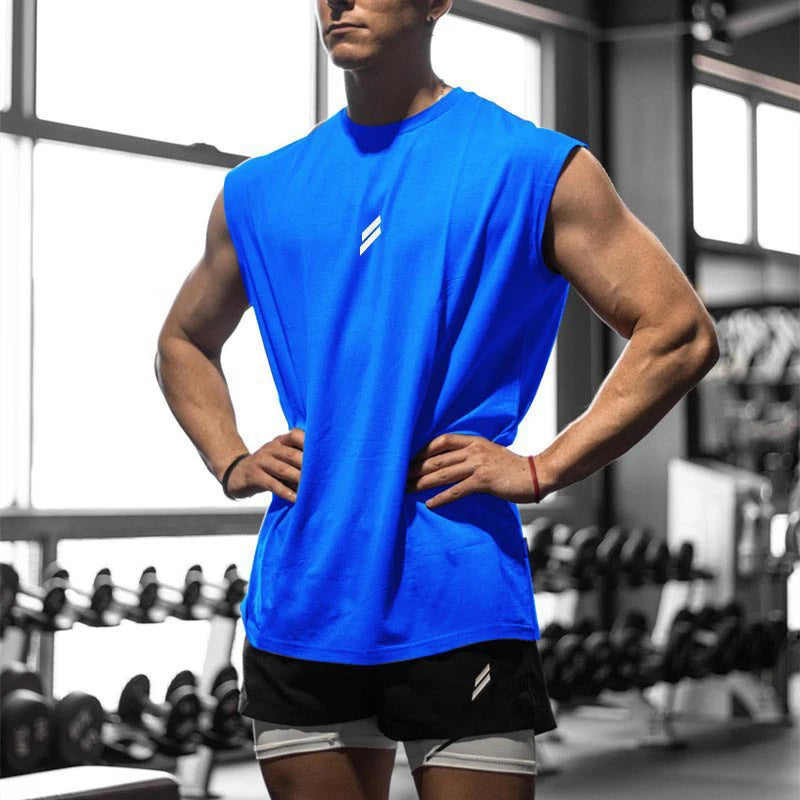 NEW Summer Fitness Sports Tank Top  for Men.  Breathable,  Loose Mesh Training,  Sleeveless T-shirt.   Quick Drying vest mens  Fitness Clothing
