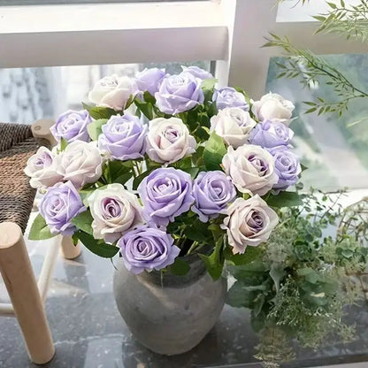 1/5/10/20pcs Roses Artificial Flowers Rose Flower Branch Artificial Red Roses Realistic Fake Rose for ANY SPECIAL OCCASION including PATRIOTIC, Home Decor