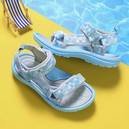 Summer Childrens Sandals , Baby Girls/Toddlers,  Soft Non-slip Princess Shoes,  Baby Cute,  Pearl Princess .
